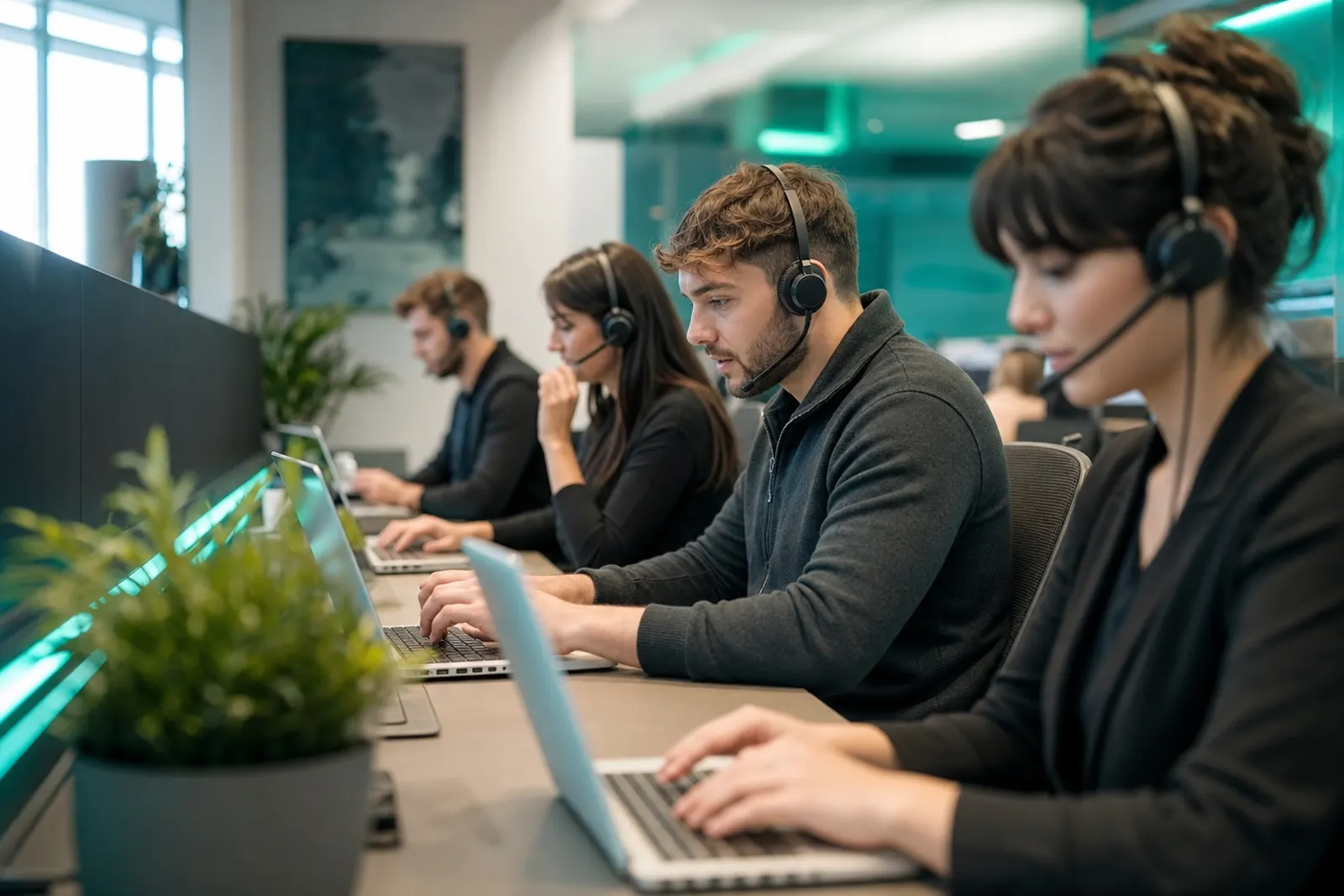 Lead Tank delivery team on headsets